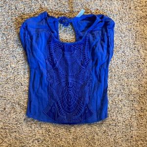 Royal blue shirt